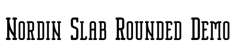 Nordin Slab Rounded Demo Font Image
