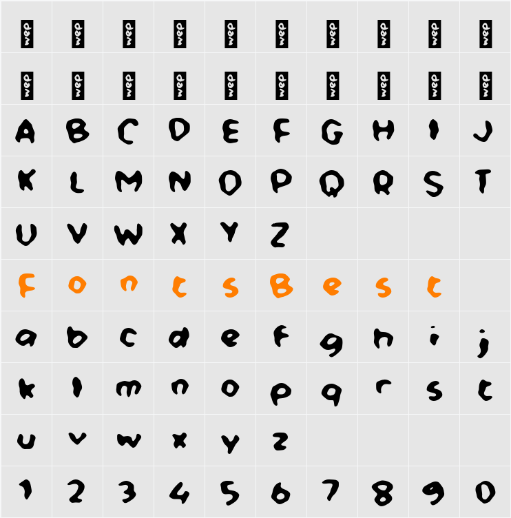 L Longau Character Map