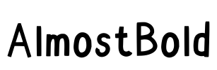 AlmostBold Font Image