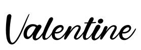 Valentine Font Image