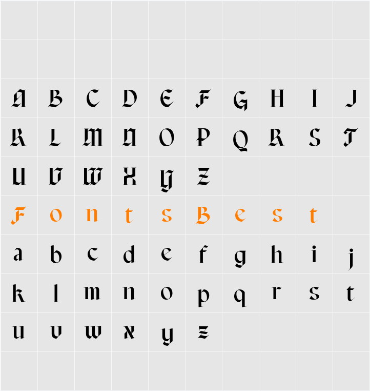 CS Ariston Demo Character Map