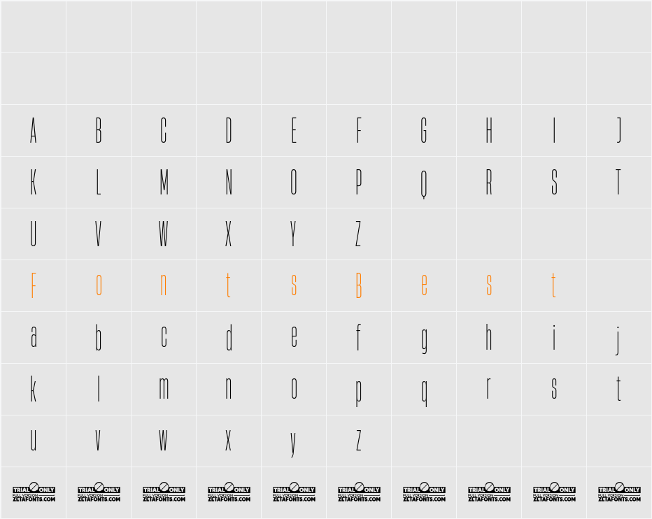Heading Now Trial 12 Light Character Map