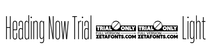 Heading Now Trial 12 Light Font Image
