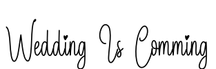 Wedding Is Comming Font Image