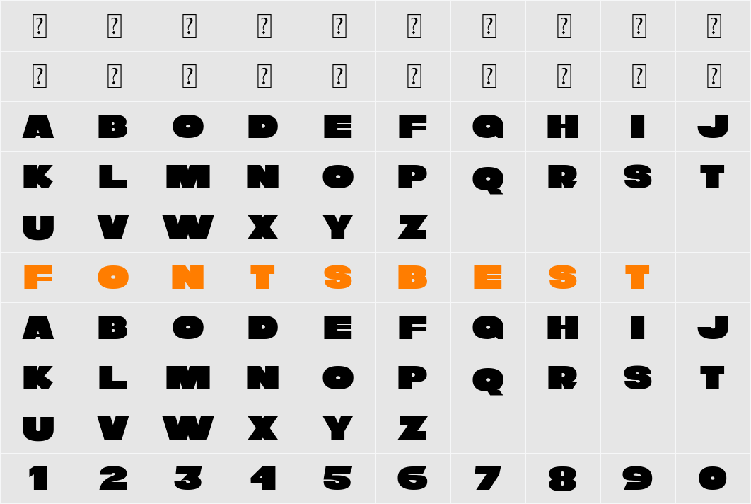 Returns Character Map