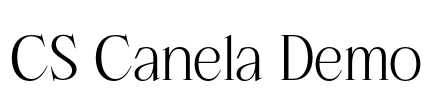CS Canela Demo Font Image
