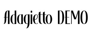Adagietto DEMO Font Image