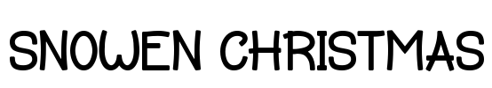 SNOWEN CHRISTMAS Font Image