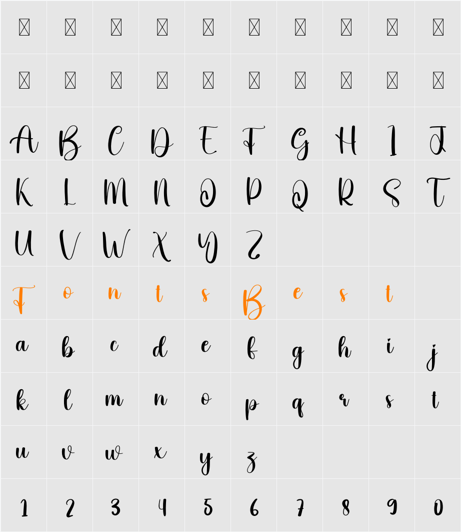 Homepage Character Map