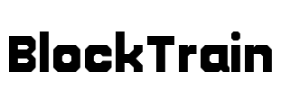 BlockTrain Font Image
