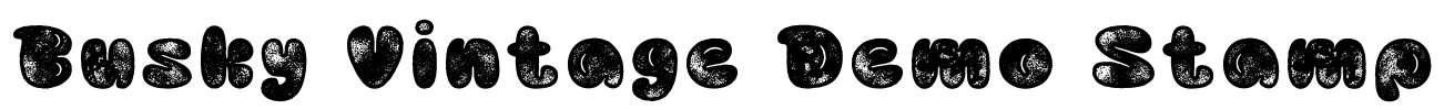 Busky Vintage Demo Stamp Font Image