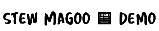 Stew Magoo - Demo Font Image
