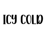Icy Cold Font Image