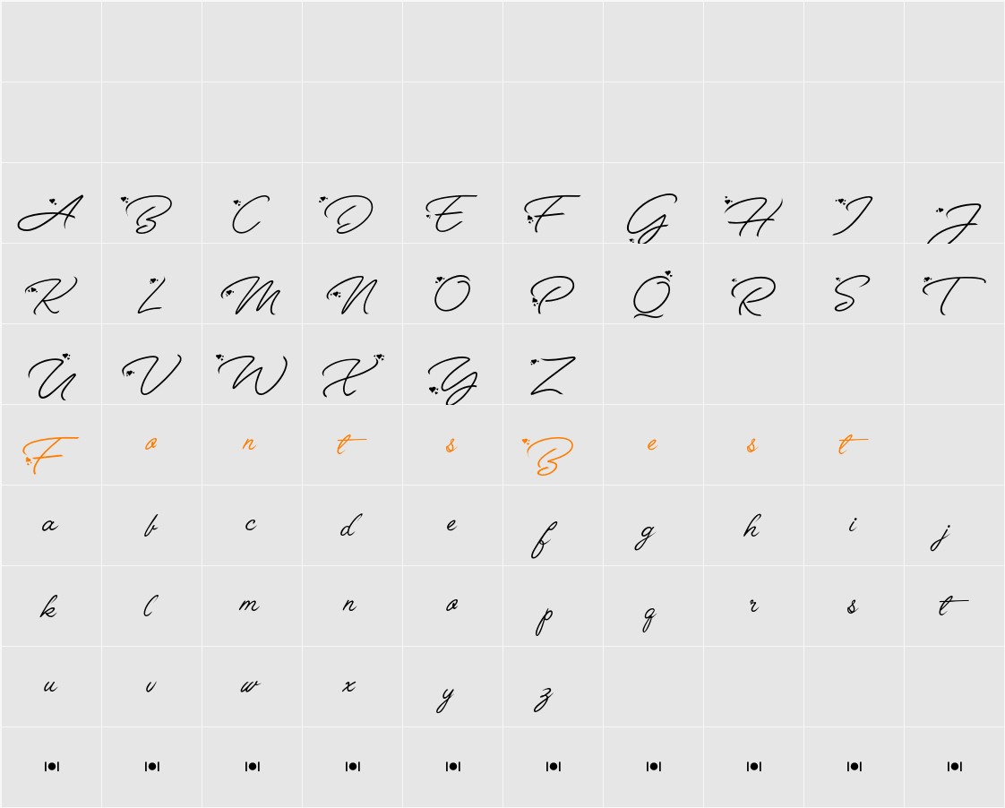 Anggrek by undercoster Character Map