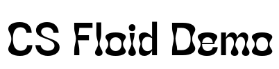 CS Floid Demo Font Image