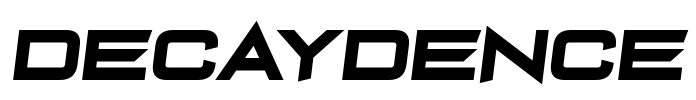 Decaydence Font Image