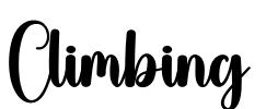 Climbing Font Image