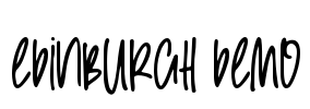 Edinburgh Demo Font Image