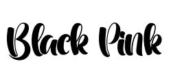 Black Pink Font Image