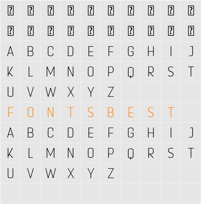 Escopedia Character Map