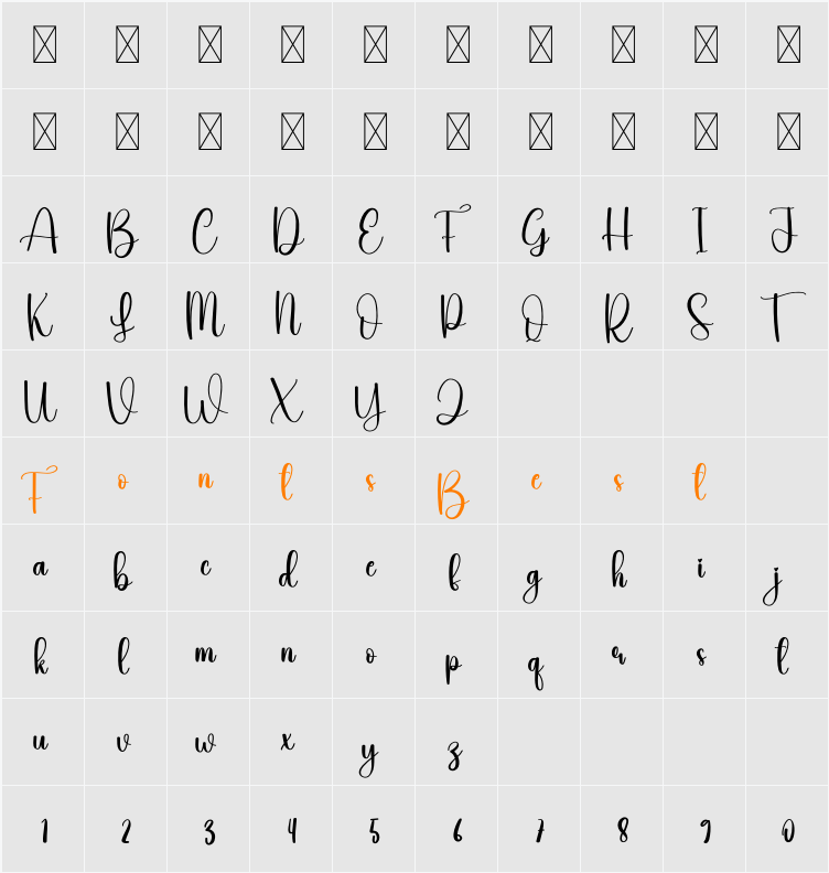 Empty Character Map