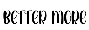 Better More Font Image