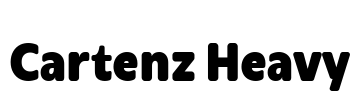 Cartenz Heavy Font Image
