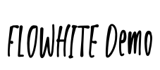 FLOWHITE Demo Font Image