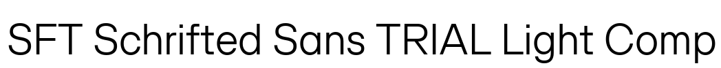 SFT Schrifted Sans TRIAL Light Comp Font Image