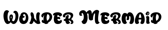 Wonder Mermaid Font Image