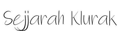 Sejjarah Klurak Font Image