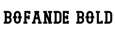 Bofande Bold Font Image