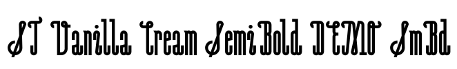 ST Vanilla Cream SemiBold DEMO SmBd Font Image