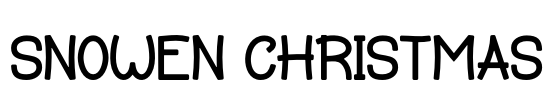 SNOWEN CHRISTMAS Font Image