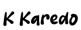 K Karedo Font Image