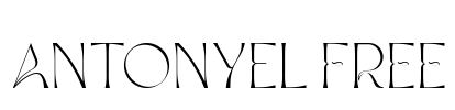 Antonyel FREE Font Image