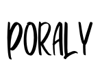 Poraly Font Image
