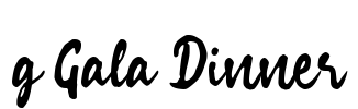 g Gala Dinner Font Image