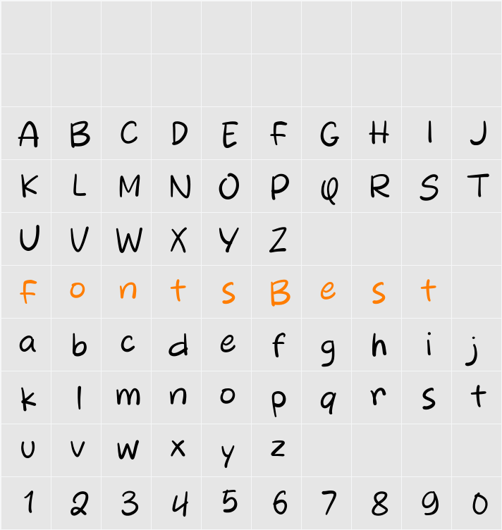 Bread Island Character Map