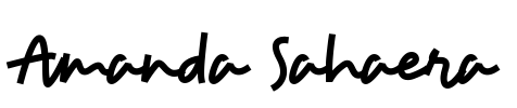 Amanda Sahaera Font Image