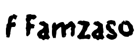 f Famzaso Font Image