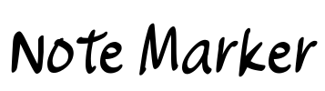 Note Marker Font Image