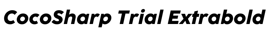 CocoSharp Trial Extrabold Font Image