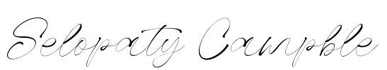 Selopaty Campble Font Image