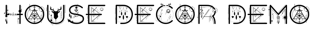 House Decor Demo Font Image