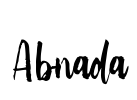 Abnada Font Image
