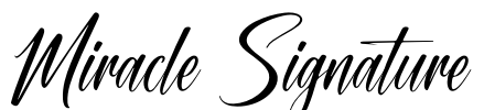 Miracle Signature Font Image