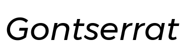 Gontserrat Font Image
