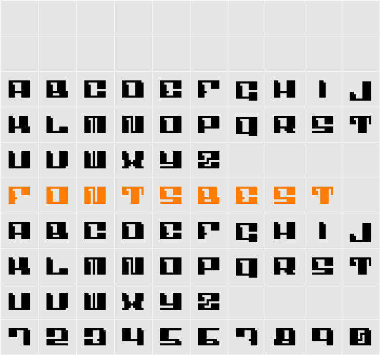 Angulo Character Map