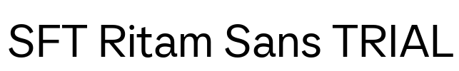 SFT Ritam Sans TRIAL